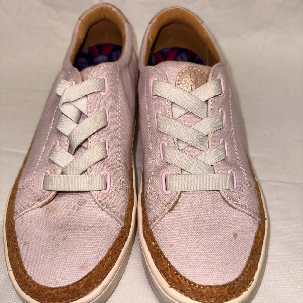 Revitalign Hermosa Orthotic Slip-On Sneakers - Pink/Natural Cork - Size 6.5